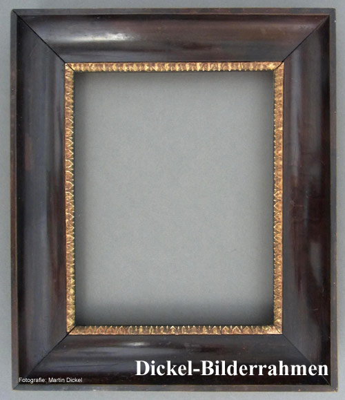 Biedermeierrahmen mit vergoldeter Innenleiste